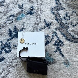 Mejuri 925 Silver Cancer Zodic Disc Pendant Necklace